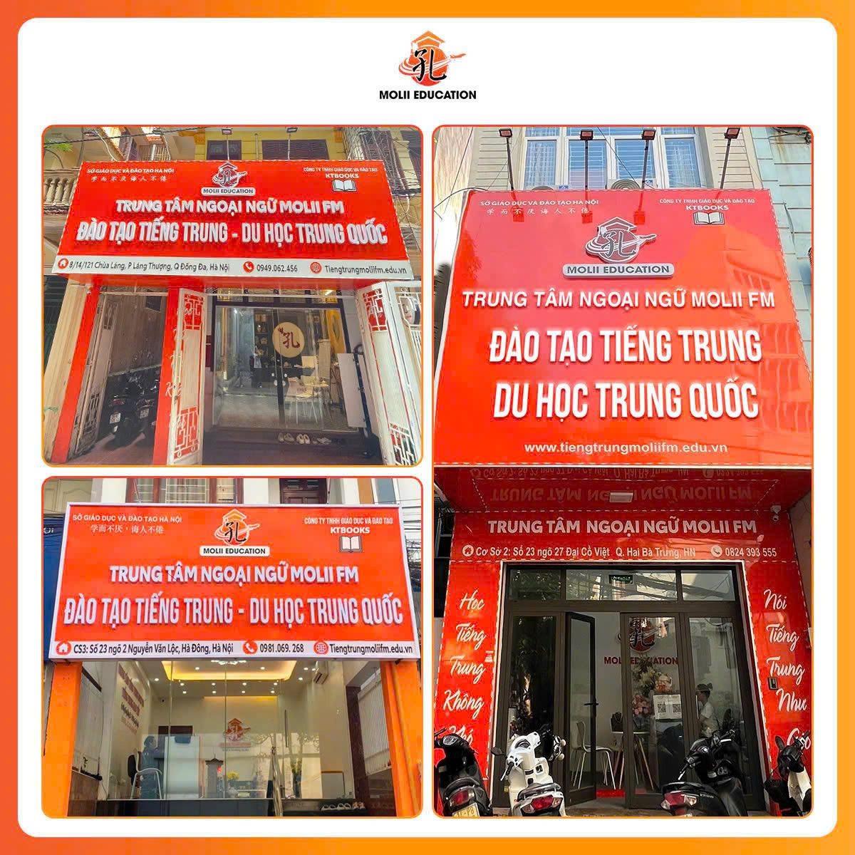 Hình ảnh các cơ sở tiếng Trung của Molii FM